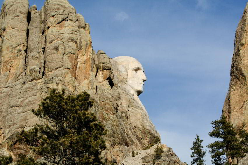 George Washington Profile in Granite